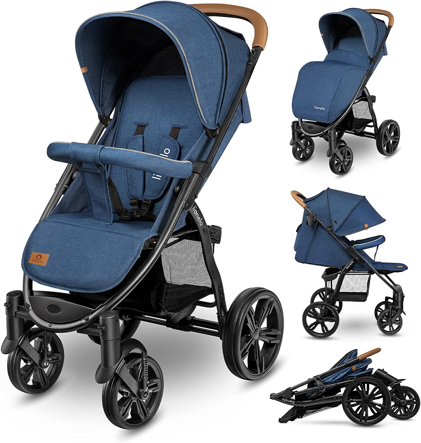 Lionelo Annet Poussette B b 22 Kg Auvent Avec Fen tre Roues EVA 